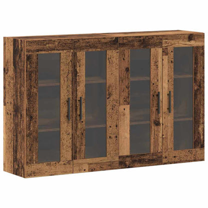 Wall Mounted Cabinets 2 pcs Old wood 69.5 x 34 x 90 cm