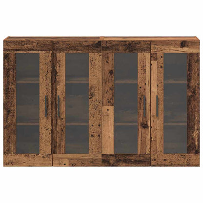 Wall Mounted Cabinets 2 pcs Old wood 69.5 x 34 x 90 cm