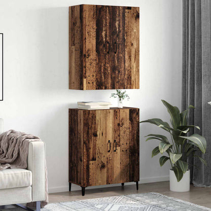 Highboard 2 pcs Old wood Engineered Wood