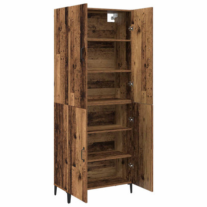 Highboard 2 pcs Old wood Engineered Wood
