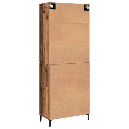 Highboard 2 pcs Old wood Engineered Wood