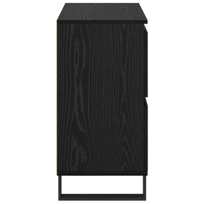 Sideboard 3 pcs Black Oak 60 x 35 x 70 cm