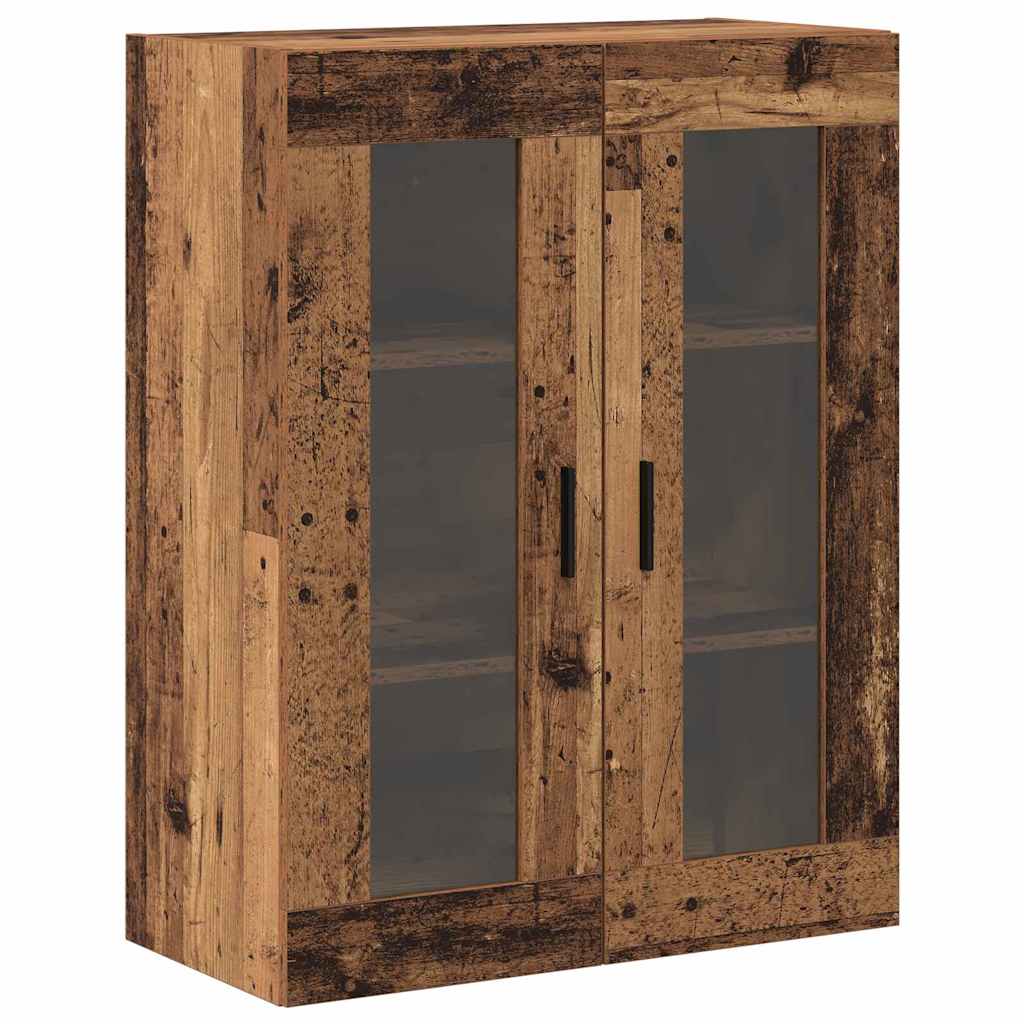 Wall Mounted Cabinets 2 pcs Old wood 69.5 x 34 x 90 cm
