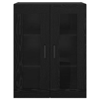 Wall Mounted Cabinets 2 pcs Black oak 69.5 x 34 x 90 cm