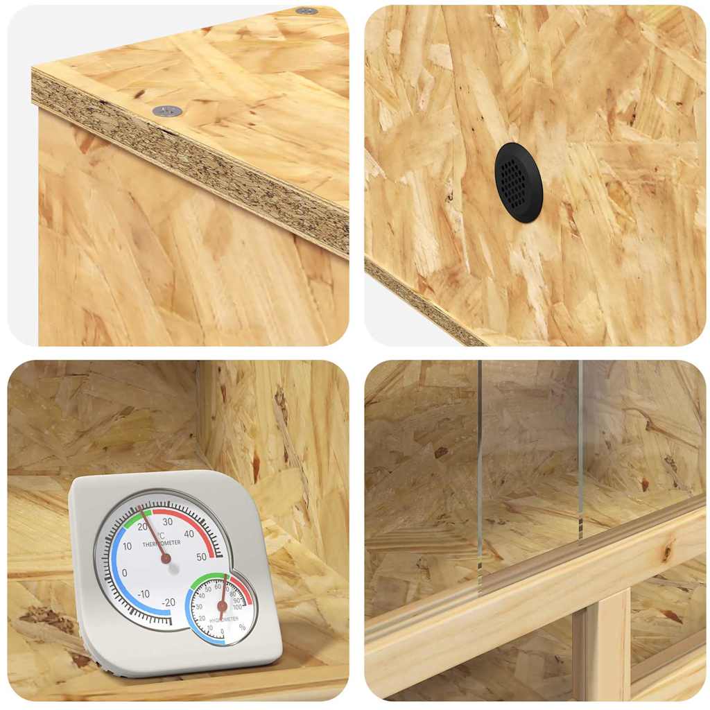 Terrarium Brown 80 x 50 x 50 cm OSB