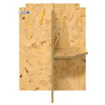 Terrarium Base with Shelf Brown 80 x 40 x 50 cm OSB