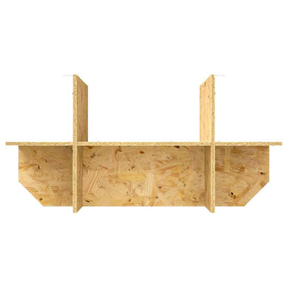 Terrarium Base with Shelf Brown 80 x 40 x 50 cm OSB