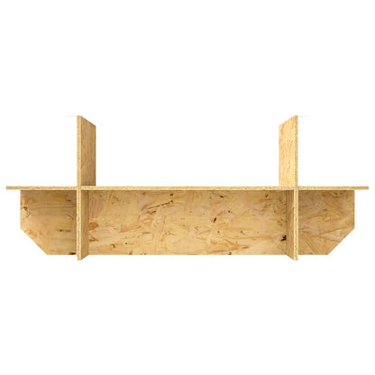 Terrarium Base with Shelf Brown 100 x 40 x 50 cm OSB