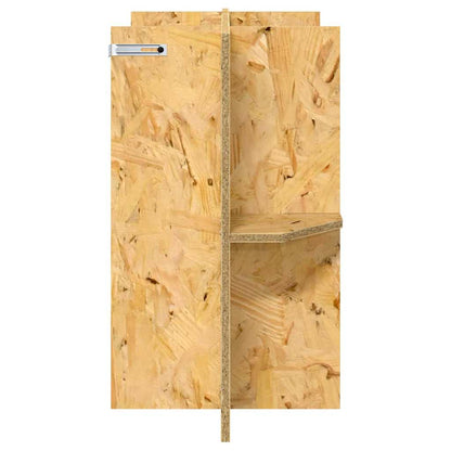 Terrarium Base with Shelf Brown 60 x 30 x 50 cm OSB