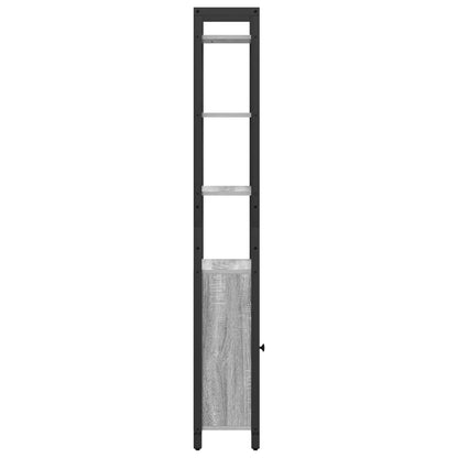 Book Cabinet Grey Sonoma 40 x 24 x 161 cm Engineered Wood