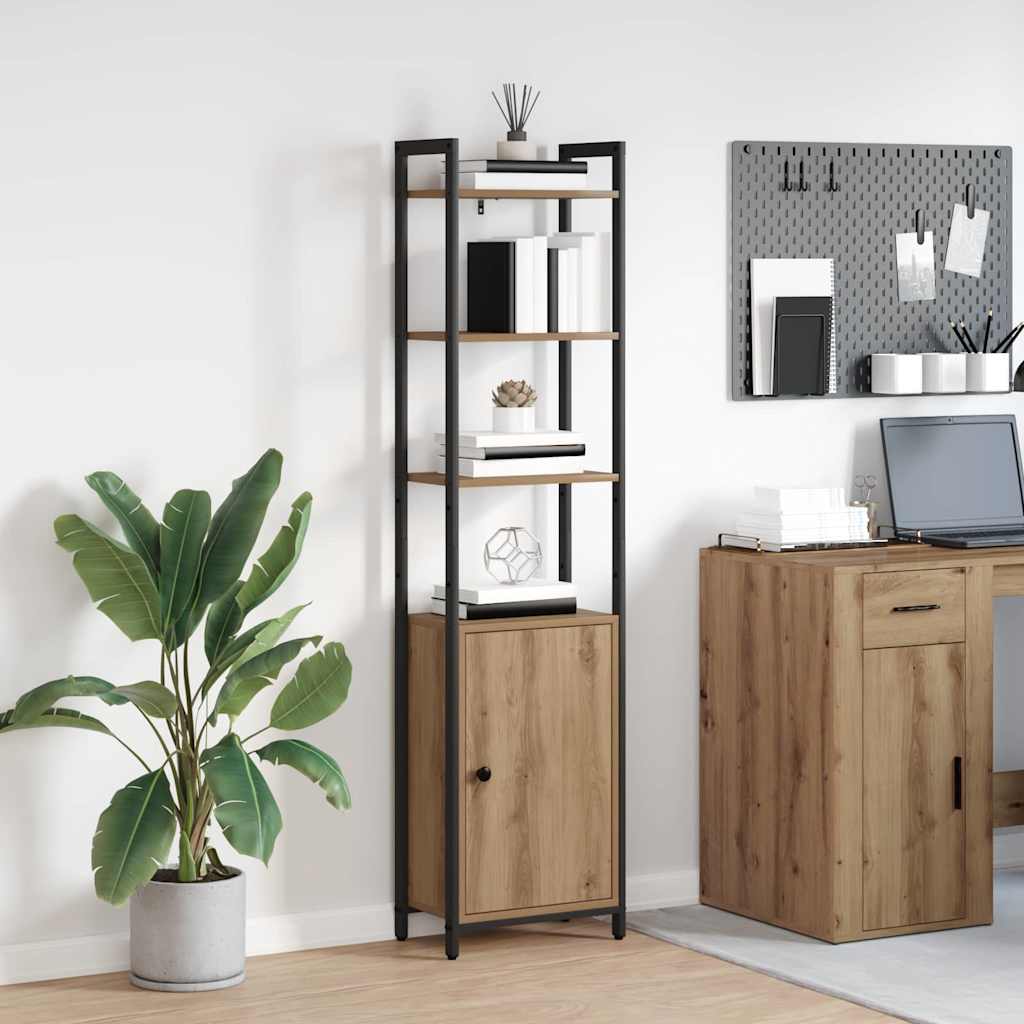 Book Cabinet 6-Tier 40 x 24 x 161 cm Engineered Wood