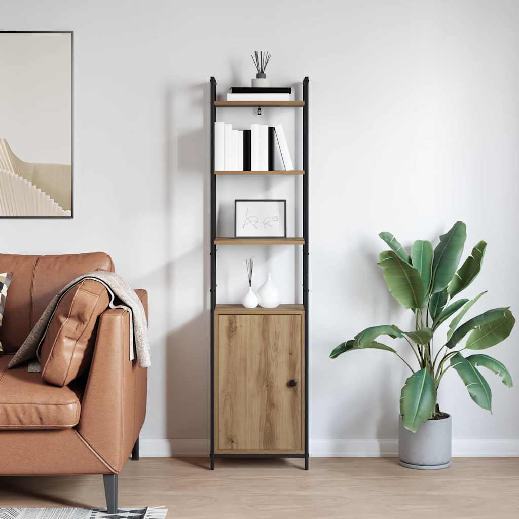 Book Cabinet 6-Tier 40 x 24 x 161 cm Engineered Wood