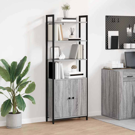 Book Cabinet 6-Tier 60 x 24 x 161 cm Engineered Wood