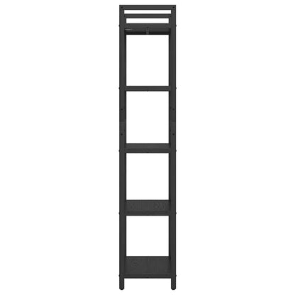 Bookshelf Black Oak 56 x 34 x 171 cm Engineered Wood
