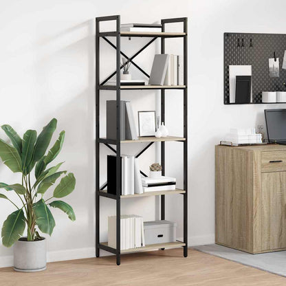 Bookshelf Sonoma Oak 56 x 34 x 171 cm Engineered Wood