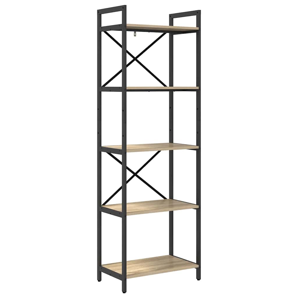 Bookshelf Sonoma Oak 56 x 34 x 171 cm Engineered Wood