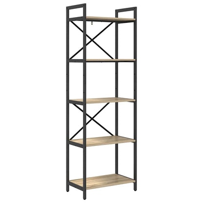Bookshelf Sonoma Oak 56 x 34 x 171 cm Engineered Wood