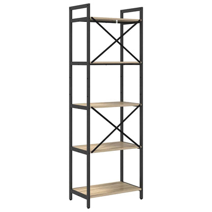 Bookshelf Sonoma Oak 56 x 34 x 171 cm Engineered Wood