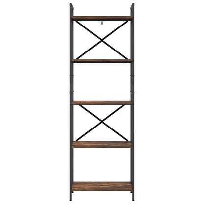 Bookshelf Smoked Oak 56 x 34 x 171 cm Engineered Wood
