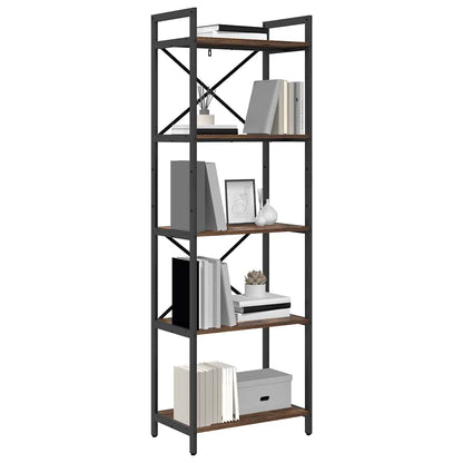 Bookshelf Smoked Oak 56 x 34 x 171 cm Engineered Wood