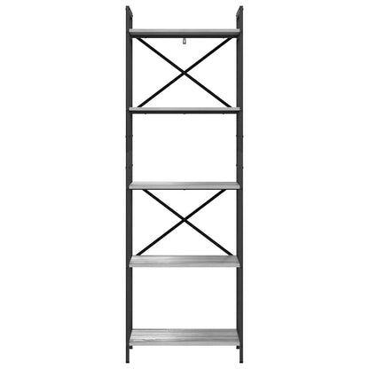 Bookshelf Grey Sonoma 56 x 34 x 171 cm Engineered Wood