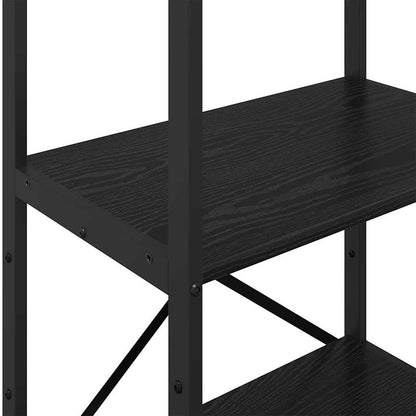 Bookshelf Black Oak 56 x 34 x 133.5 cm Engineered Wood
