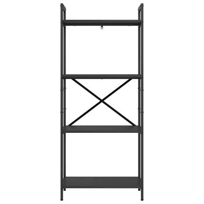 Bookshelf Black Oak 56 x 34 x 133.5 cm Engineered Wood