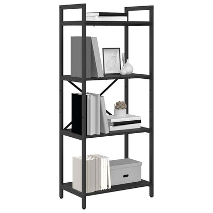 Bookshelf Black Oak 56 x 34 x 133.5 cm Engineered Wood
