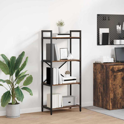 Bookshelf Smoked Oak 56 x 34 x 133.5 cm Engineered Wood