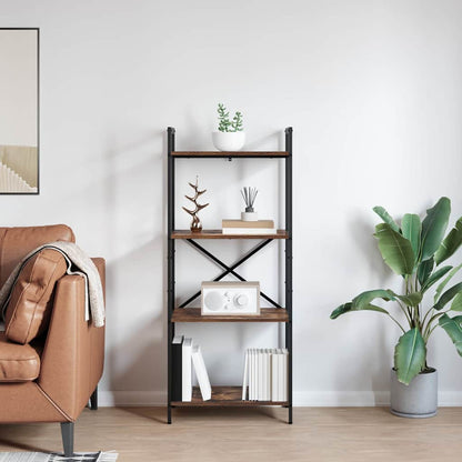 Bookshelf Smoked Oak 56 x 34 x 133.5 cm Engineered Wood