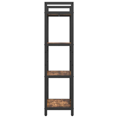 Bookshelf Smoked Oak 56 x 34 x 133.5 cm Engineered Wood