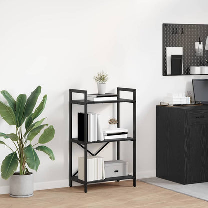 Bookshelf Black Oak 56 x 34 x 96 cm Engineered Wood