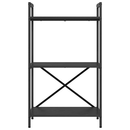 Bookshelf Black Oak 56 x 34 x 96 cm Engineered Wood