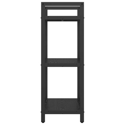 Bookshelf Black Oak 56 x 34 x 96 cm Engineered Wood