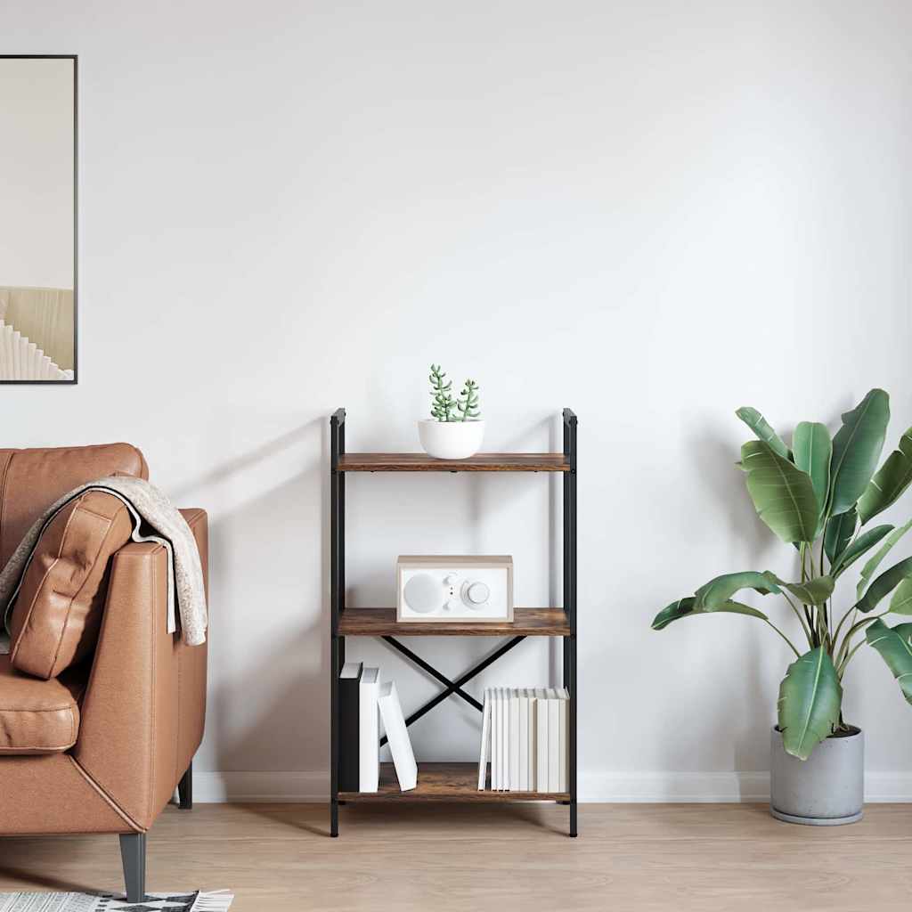 Bookshelf Smoked Oak 56 x 34 x 96 cm Engineered Wood