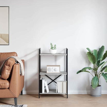 Bookshelf Grey Sonoma 56 x 34 x 96 cm Engineered Wood