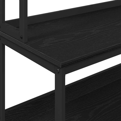 Kitchen Shelf 5-Tier 60 x 40 x 168 cm Engineered Wood Black Oak