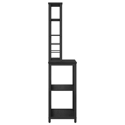 Kitchen Shelf 5-Tier 60 x 40 x 168 cm Engineered Wood Black Oak