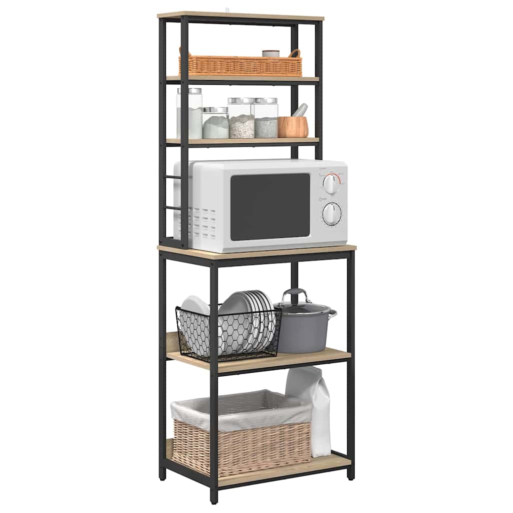 Kitchen Shelf Sonoma Oak 60 x 40 x 168 cm Engineered Wood