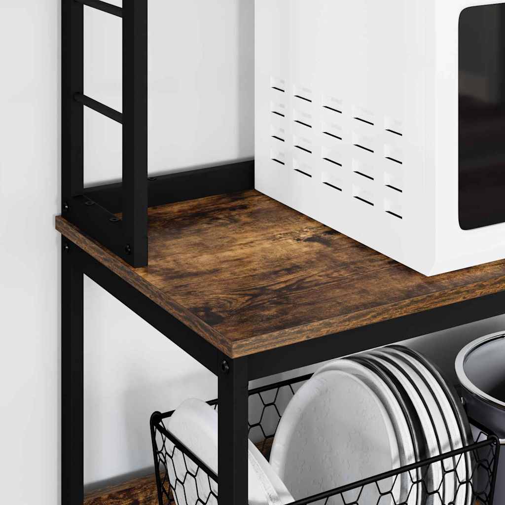 Kitchen Shelf Smoked Oak 60 x 40 x 168 cm Engineered Wood