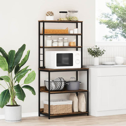 Kitchen Shelf Smoked Oak 80 x 40 x 168 cm Engineered Wood