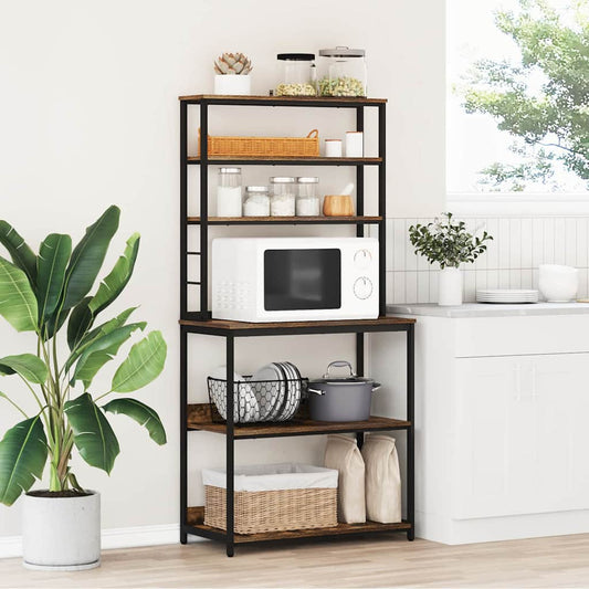 Kitchen Shelf 5-Tier 80 x 40 x 168 cm Engineered Wood