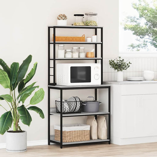 Kitchen Shelf 5-Tier 80 x 40 x 168 cm Engineered Wood