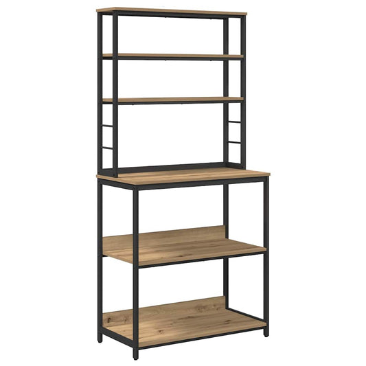 Kitchen Shelf 5-Tier 80 x 40 x 168 cm Engineered Wood