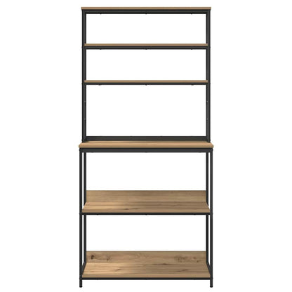 Kitchen Shelf 5-Tier 80 x 40 x 168 cm Engineered Wood