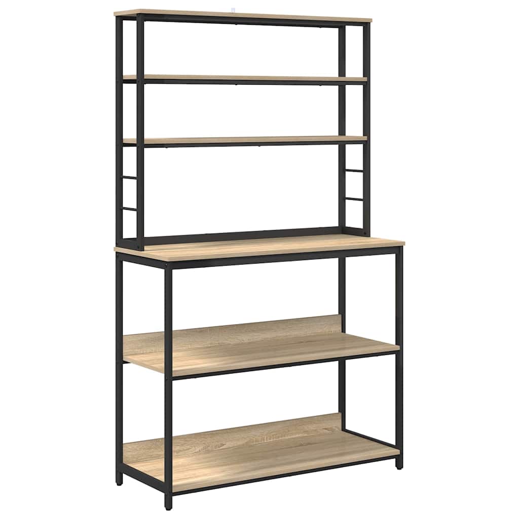 Kitchen Shelf Sonoma Oak 100 x 40 x 168 cm Engineered Wood