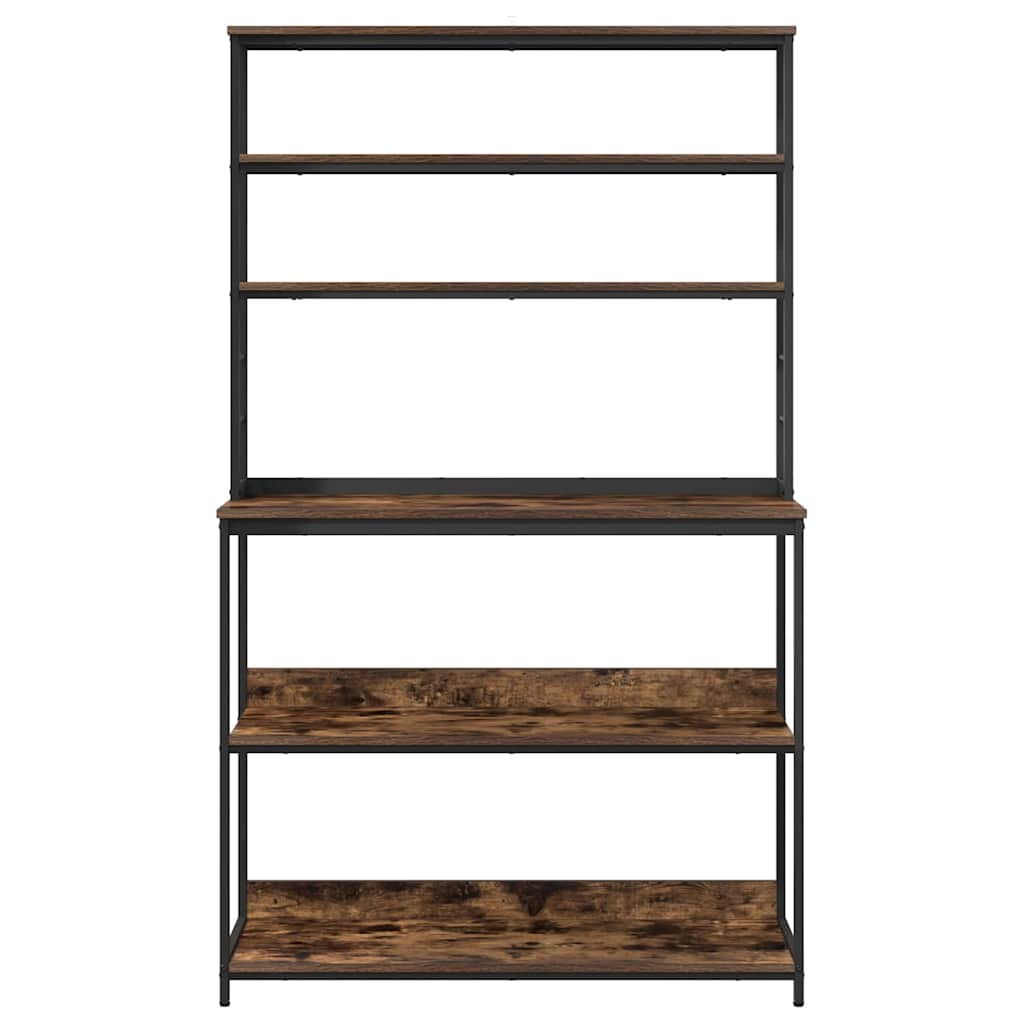 Kitchen Shelf Smoked Oak 100 x 40 x 168 cm Engineered Wood