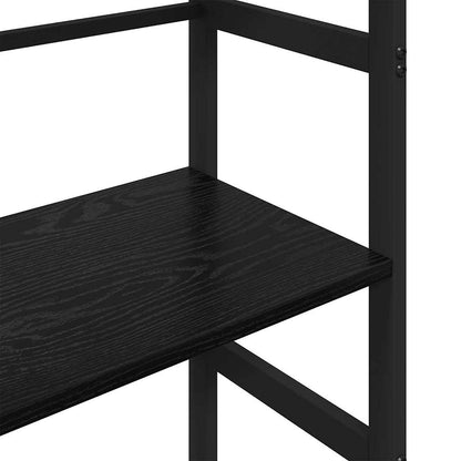 Bookshelf Black Oak 40 x 29.5 x 81 cm Engineered Wood