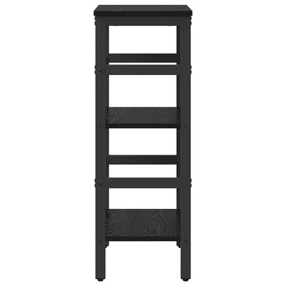 Bookshelf Black Oak 40 x 29.5 x 81 cm Engineered Wood