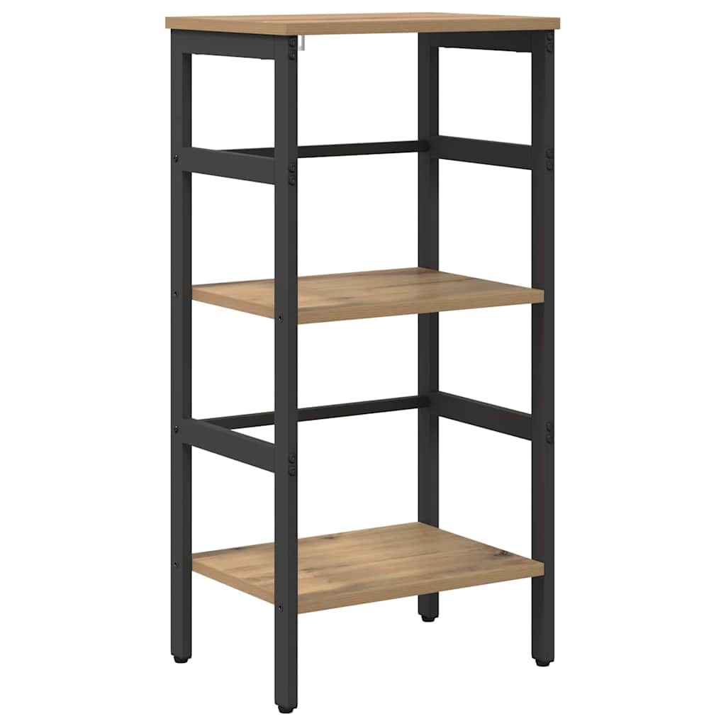 Bookshelf 2-Tier 40 x 29.5 x 81 cm Engineered Wood Artisan Oak